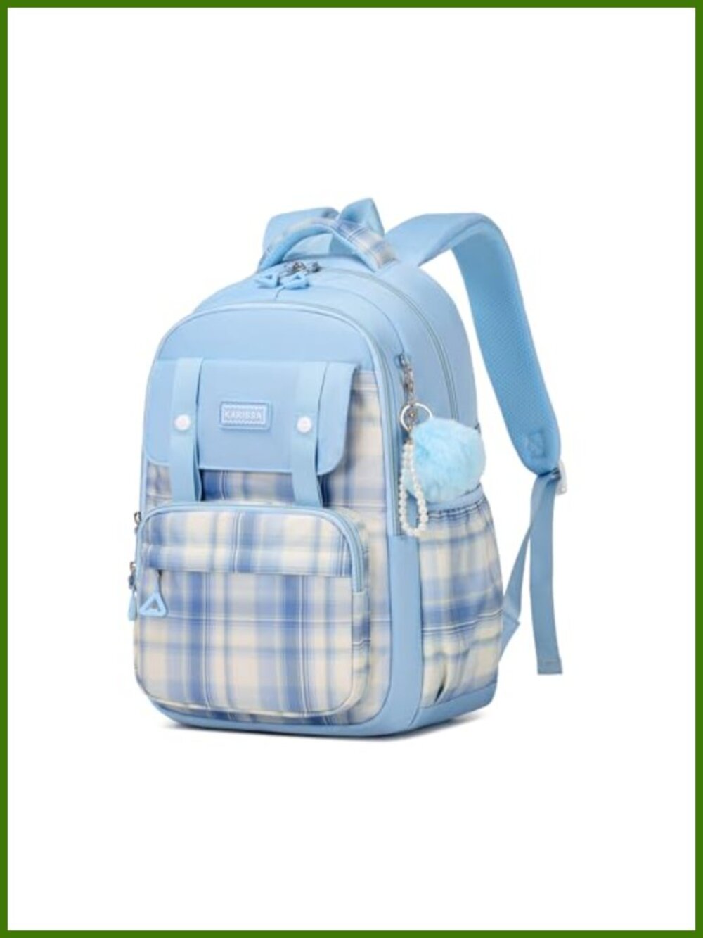 Girls Backpack Water Resistant Polyester School Bookbag 21L Large Capacity